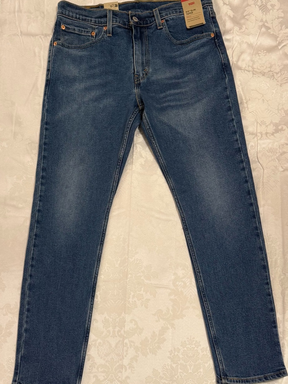 NEW! LEVI STRAUSS & CO. 512 Men's Denim Slim Tapered Jeans, Size 33 x 32, Blue